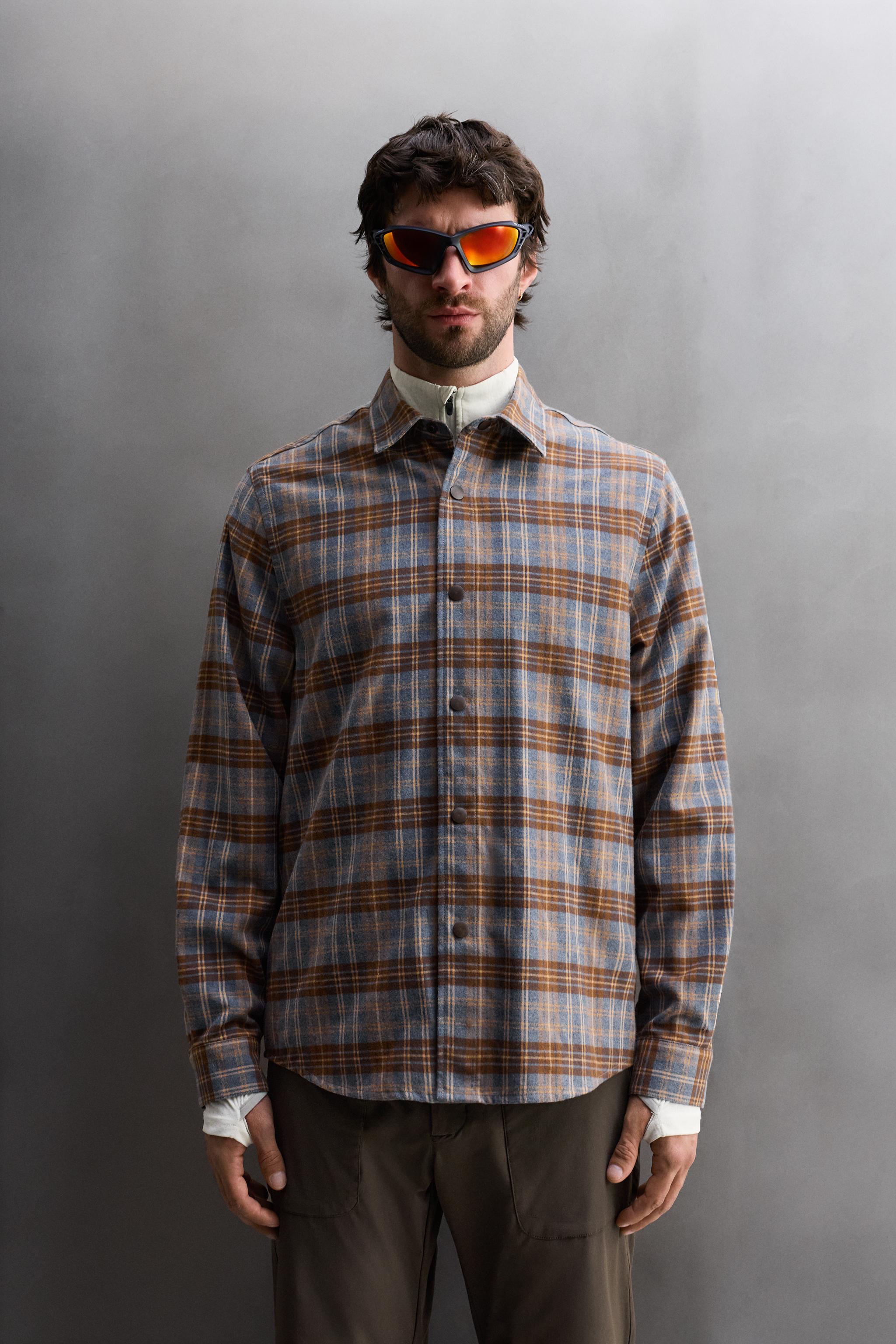 LYOCELL - WOOL PLAID SHIRT